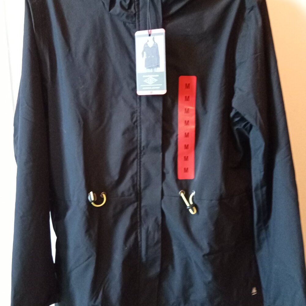 Black Anorak W G H Bass Water Resistant Jacket Size M
